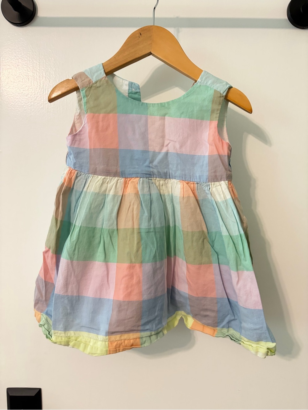 GAP Baby Pastel Plaid Sundress in Mint, Lavender and Pink
